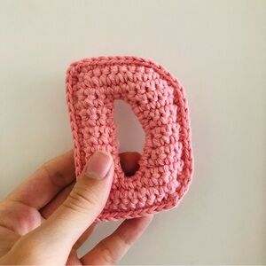 Crochet Letter Custom Letter Monogram Crochet D Baby Shower Gift Nursery